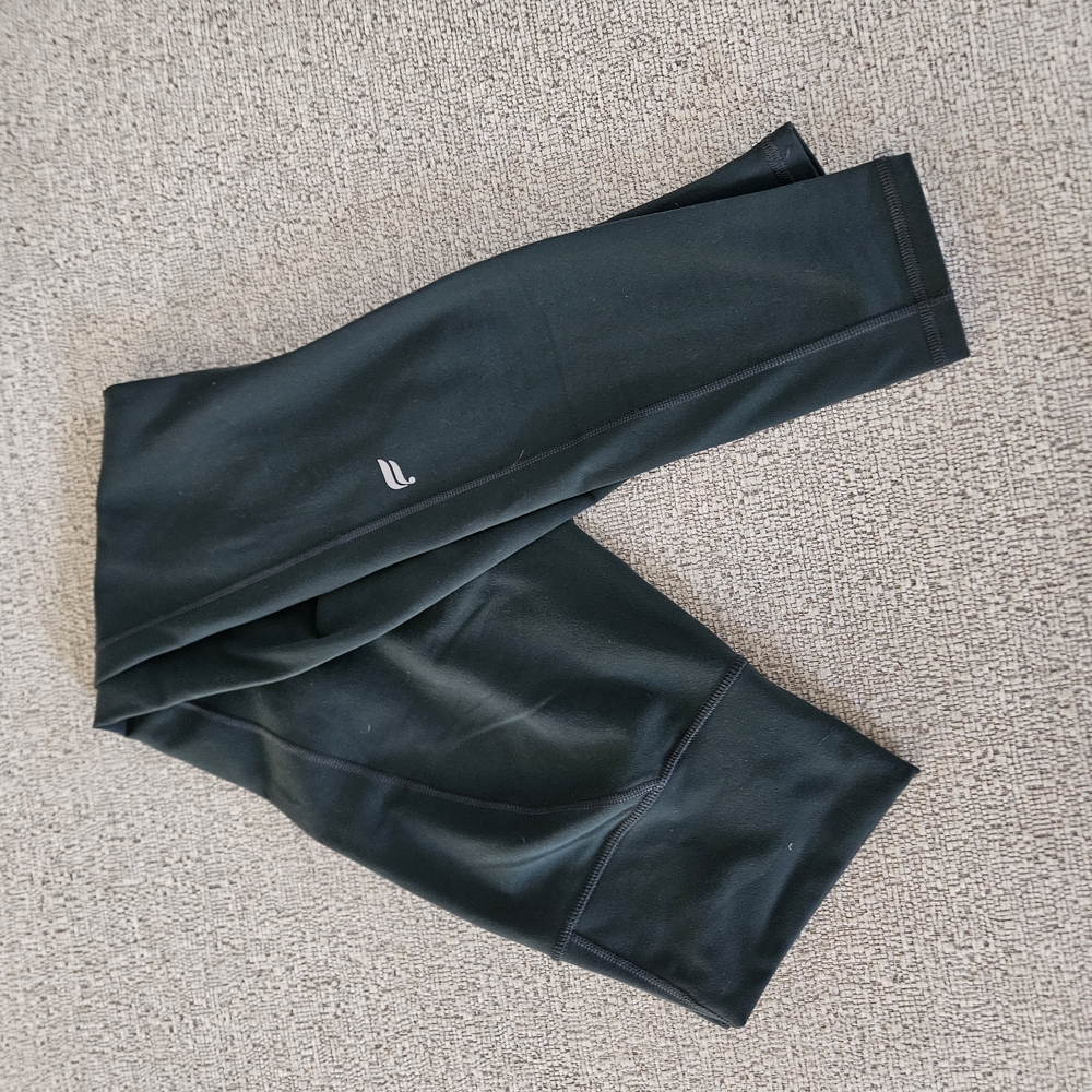 Fabletics Dark Green Leggings High-Waist Powerhold Bottoms